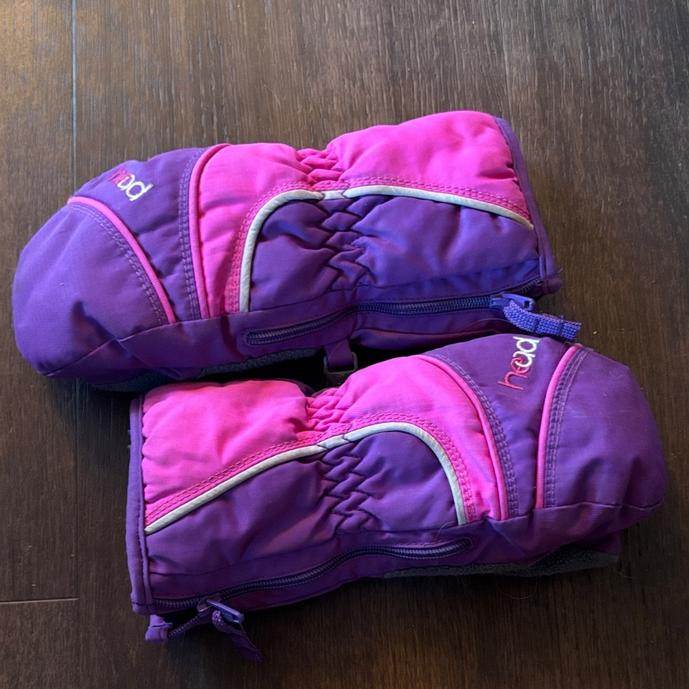 Kids' Purple and Pink Mittens by Head from Costco